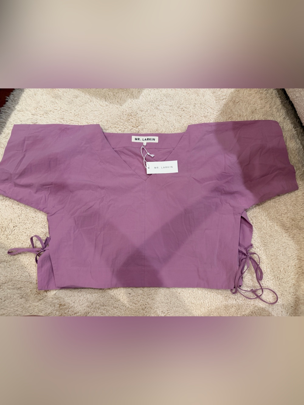 Mr Larkin Terrapin Top in Orchid - size L new with tags